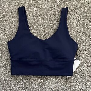 Zyia Active Navy Blue Confluence Bra Size Small NWT